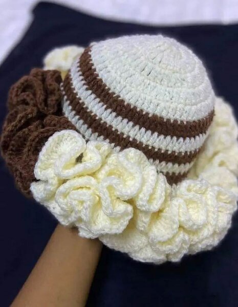 Chapeau tricoté bohème chic