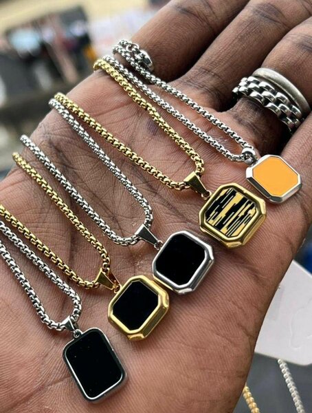 Collier pendentif élégant mixte