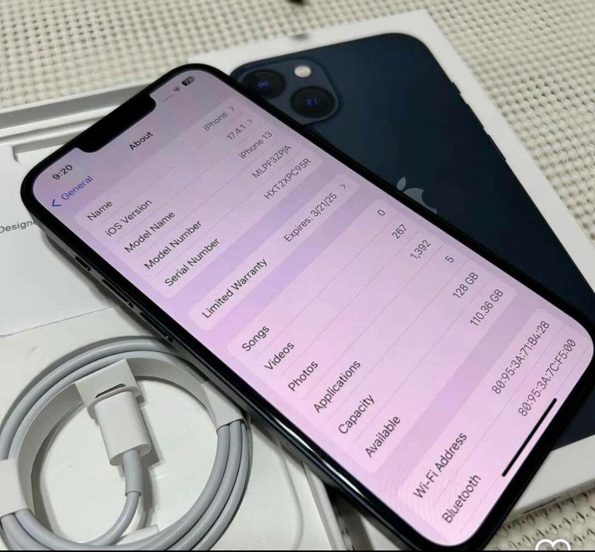 iPhone 13 Noir 128 Go