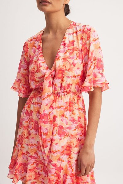 Colorful Sheer Mini Dress