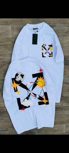 T-shirt graphique blanc tendance