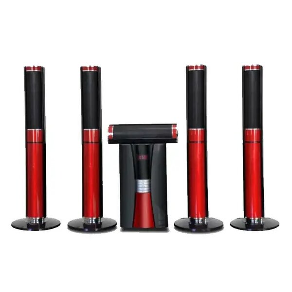 Système de cinéma maison USB SD FM DVD, caisson de basses