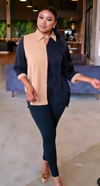 Elegant 2pc Dress Top &Leggins Combo