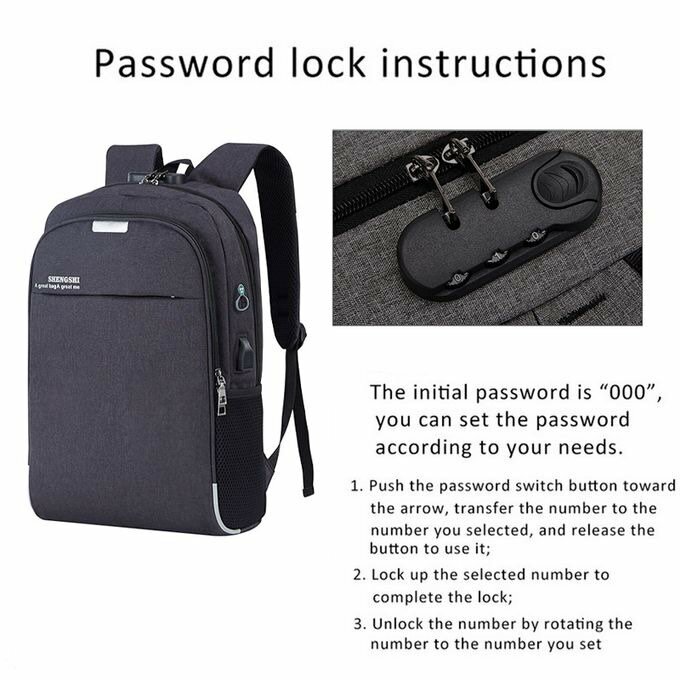 Anti Theft Laptop Backpack