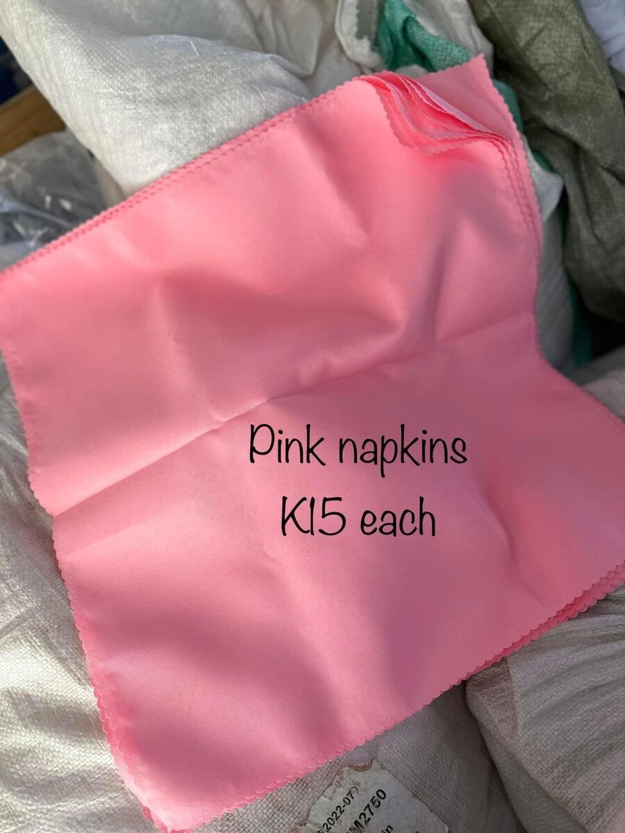 Pink napkins