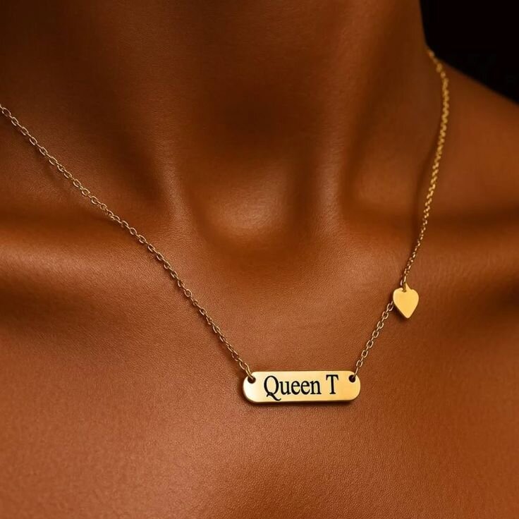 Collier personnalisé gravé