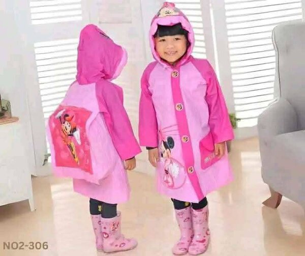 Manteau de Pluie Enfant Rose