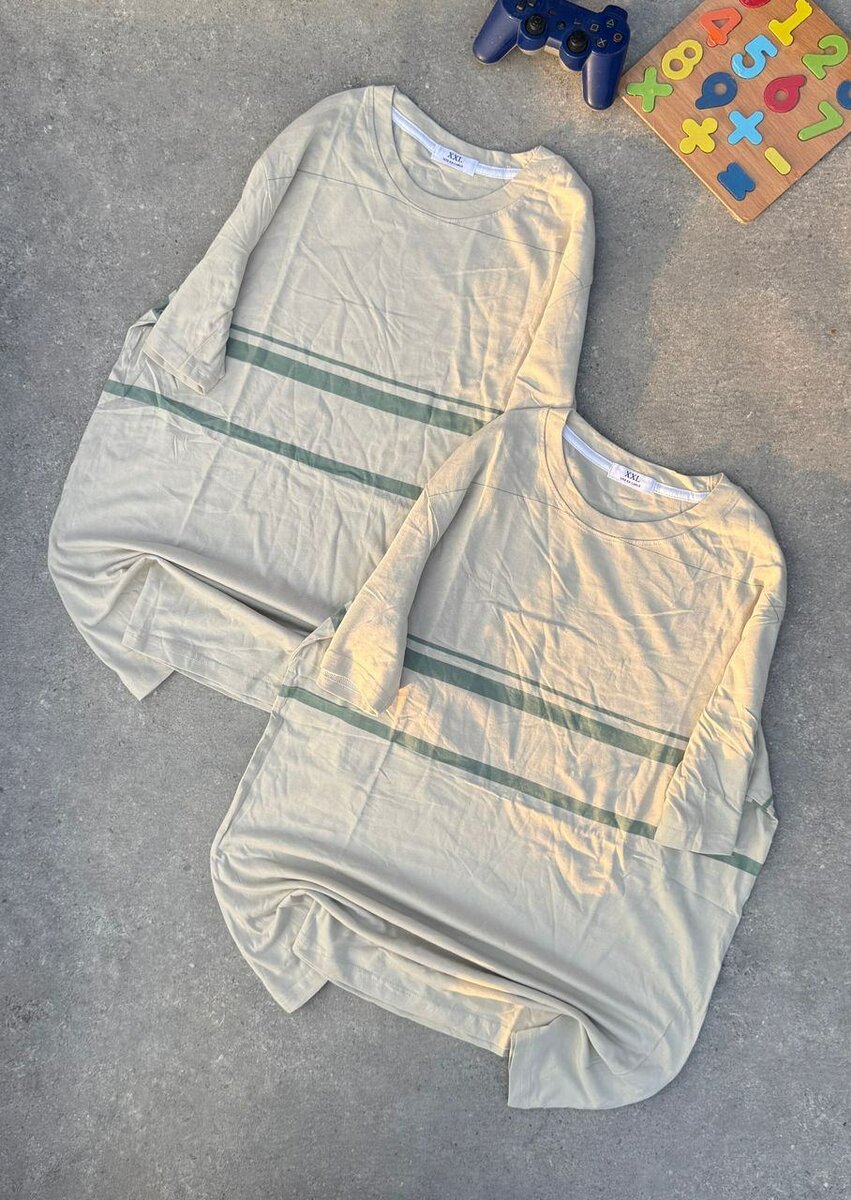 T-shirts à rayures unisexes