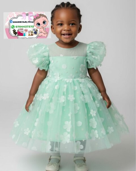 Robe de Fête Verte Enfant