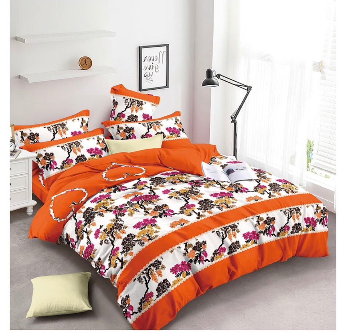 Orange Bedsheet