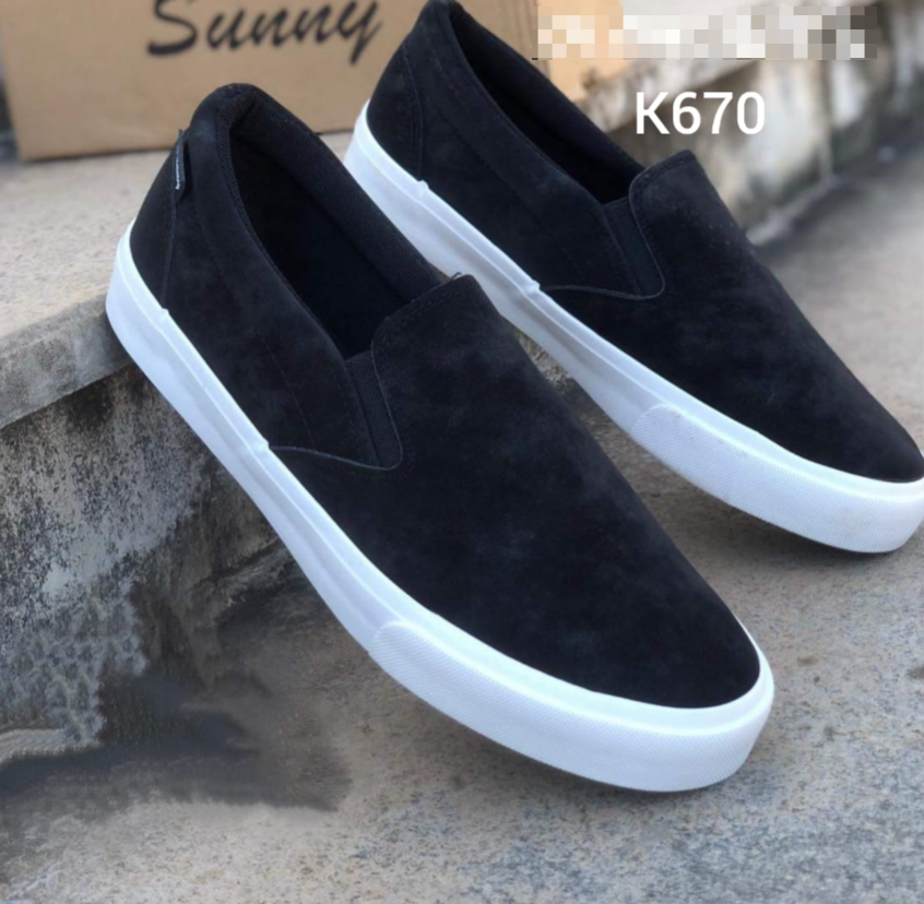 Slip-ons are natural nubuck