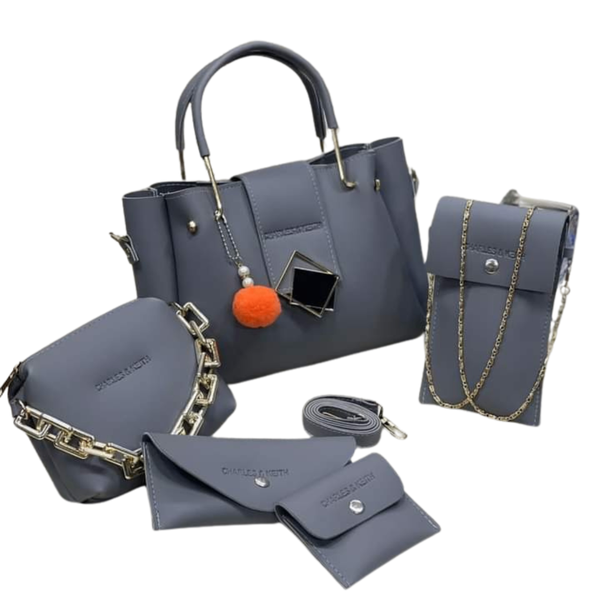 Royal Star (Grey)  5-in-1 Handbag Set