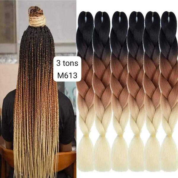 Tresses colorées en dégradé