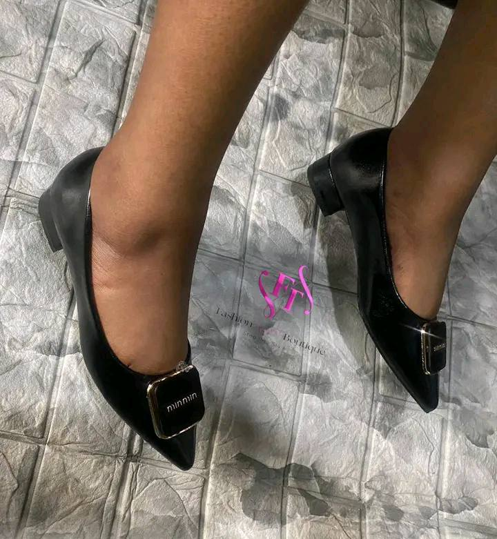 black shoes with buckle