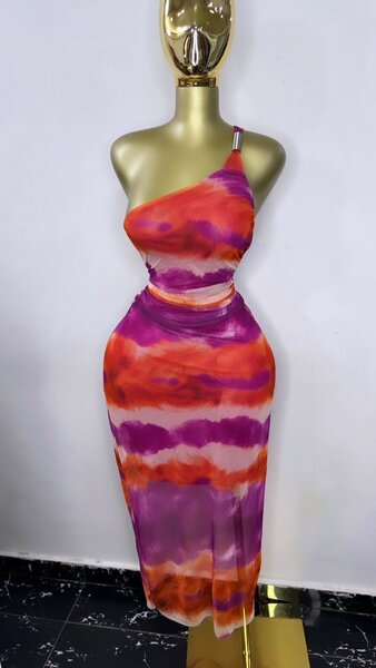 Robe estivale asymétrique