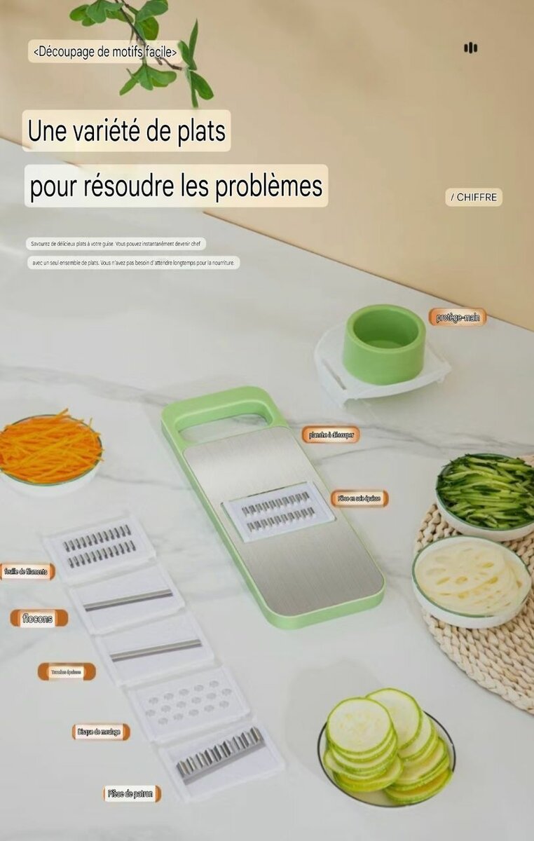 Râpe multifonction acier inox