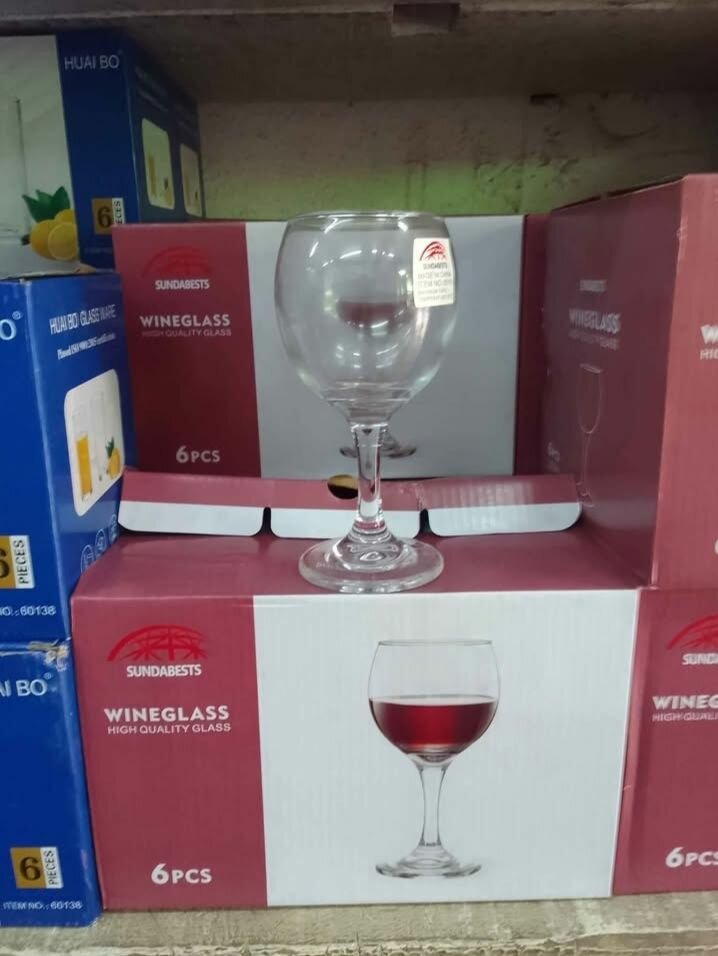 Verres à Vin de Haute Qualité, 6 Pièces