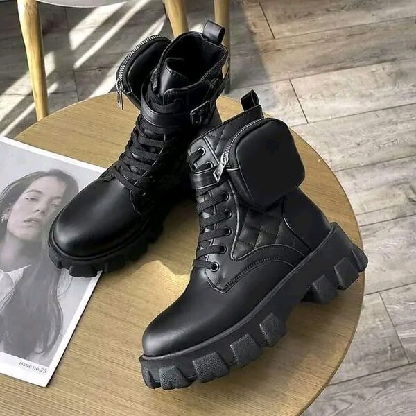 Bottes de Combat Noir Femme