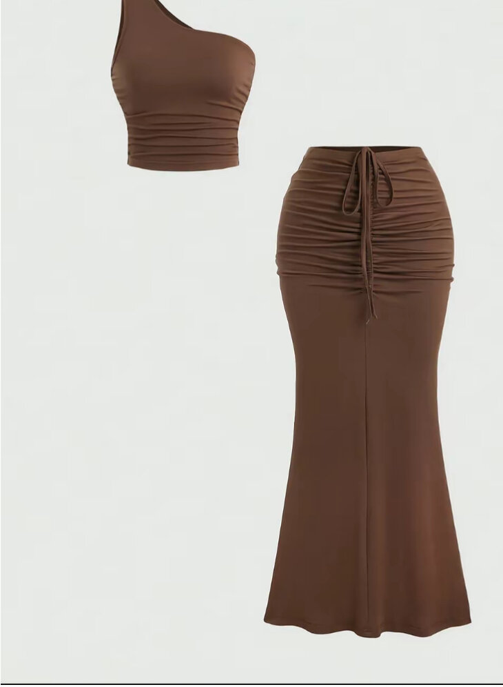 Jupe longue plissée blanche