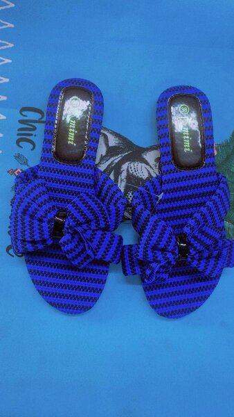 Mules en tissu à nœud élégant