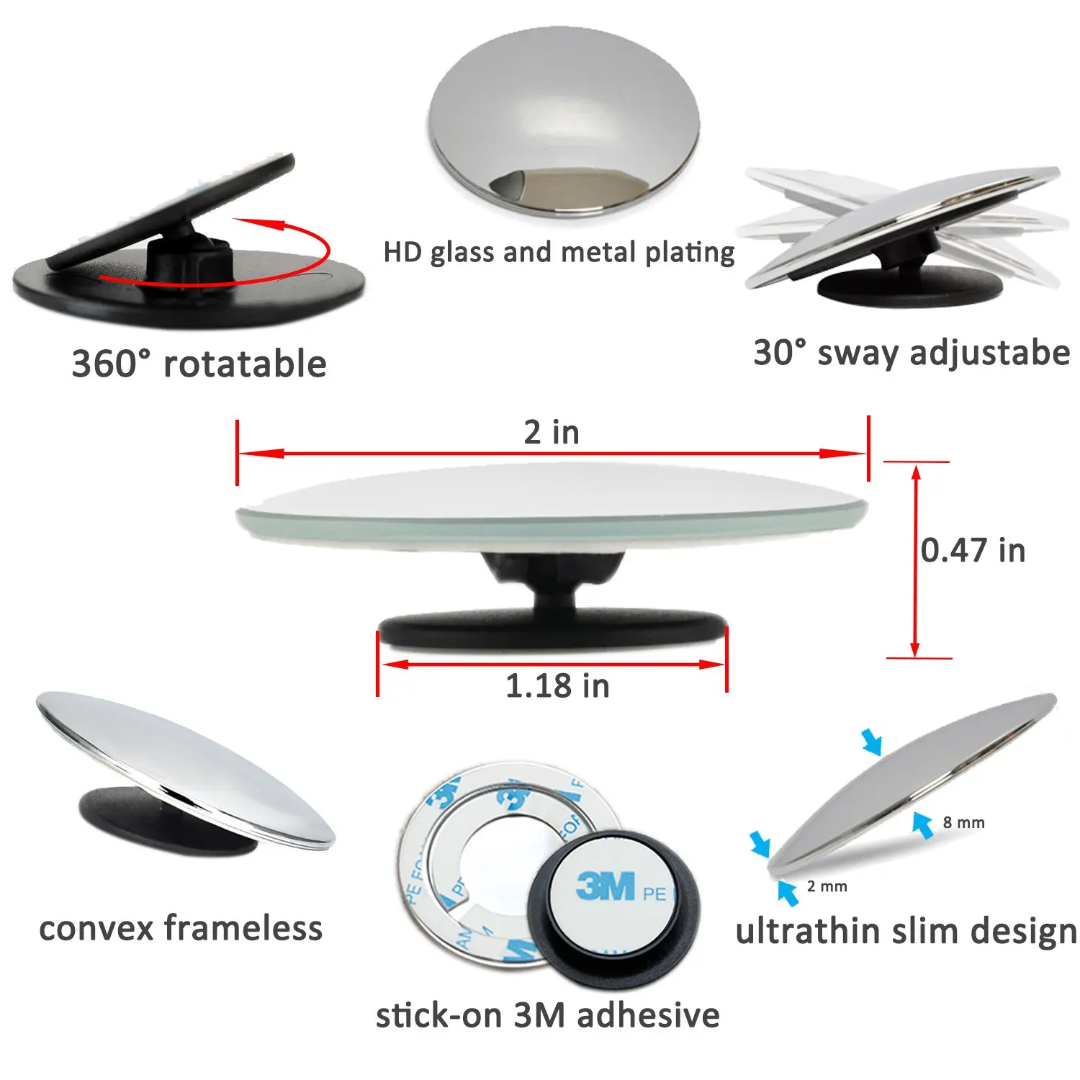 Miroir Ajustable 360° Voiture