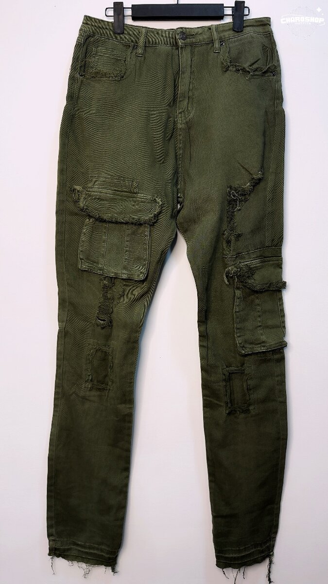 Pantalon cargo vert pour homme