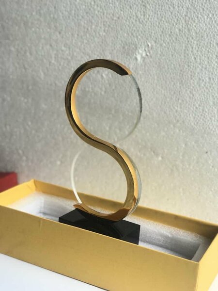 Crystal Award plaque