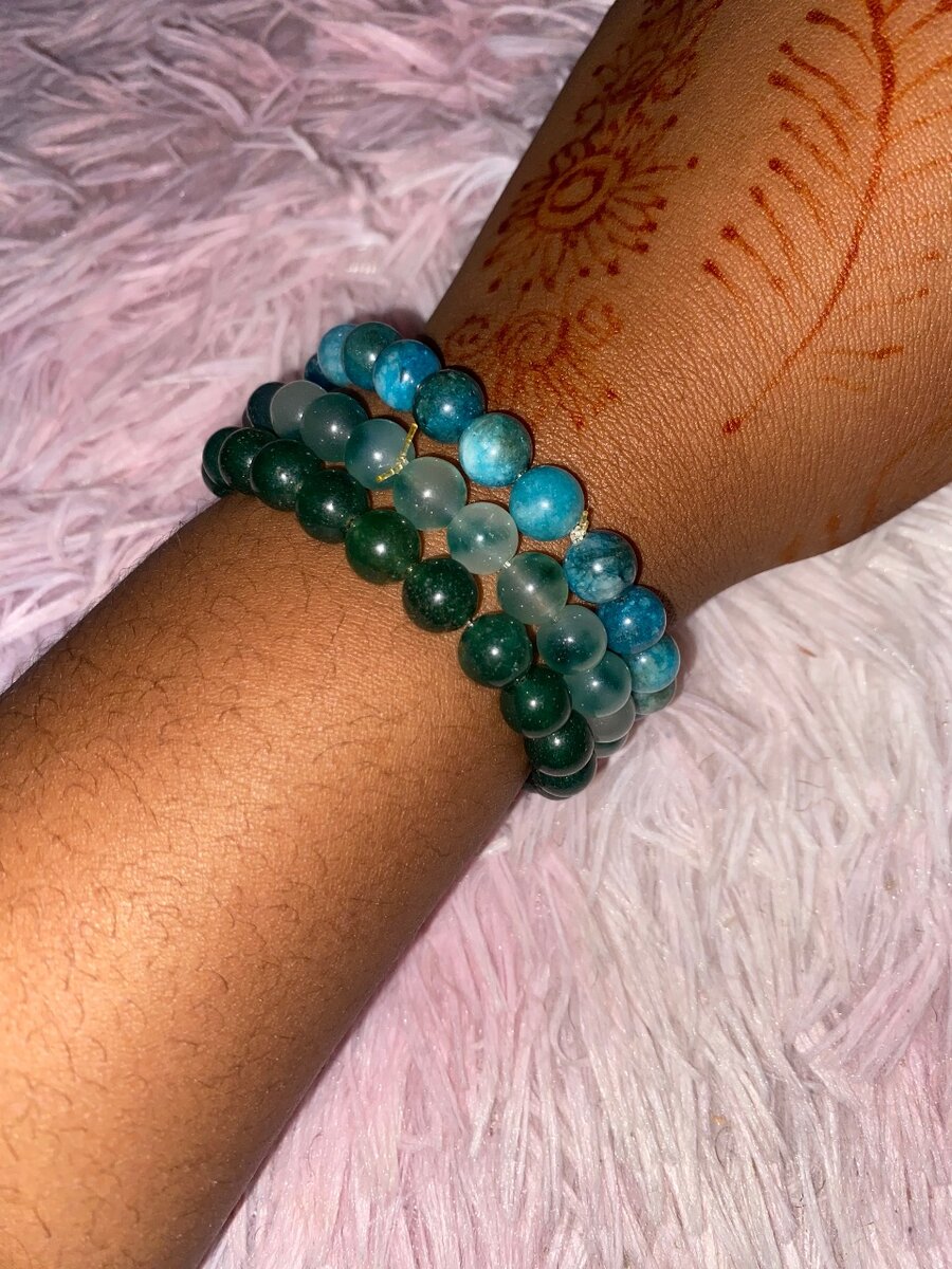 Bracelet perles colorées