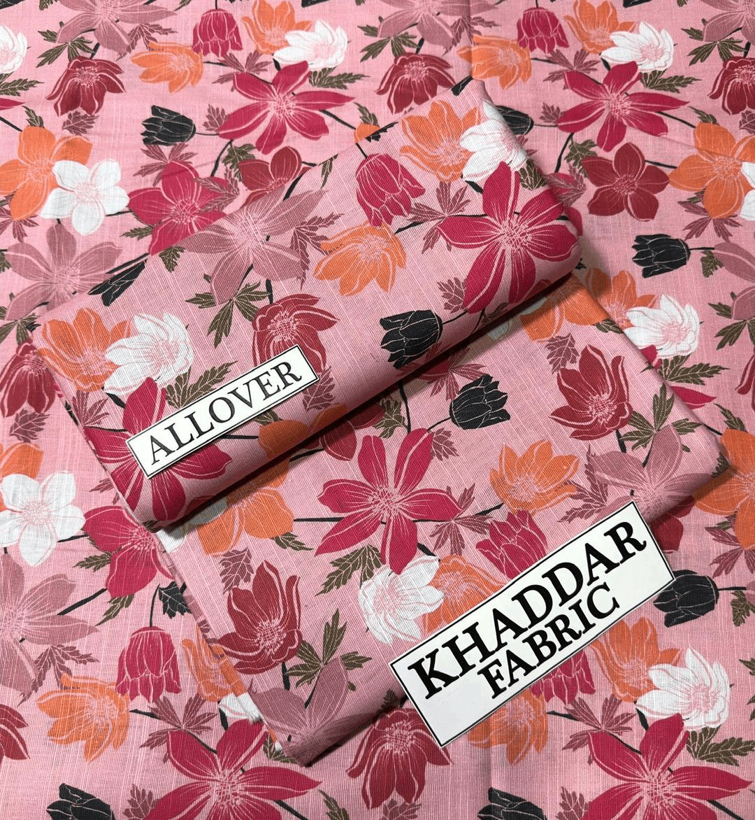 2 PCs Women's unstitched Khaddar Suit