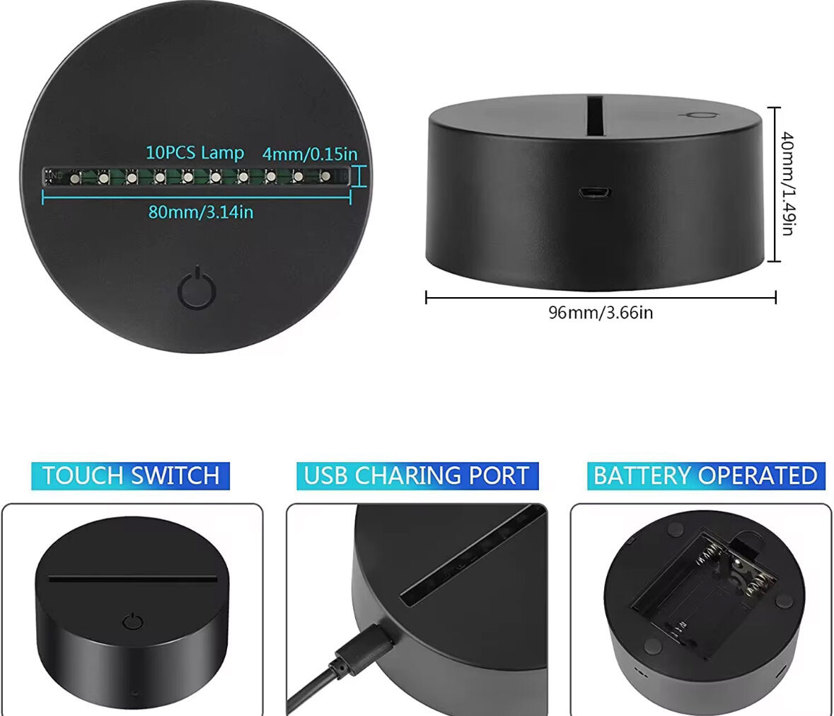 Lampe LED RGB Football