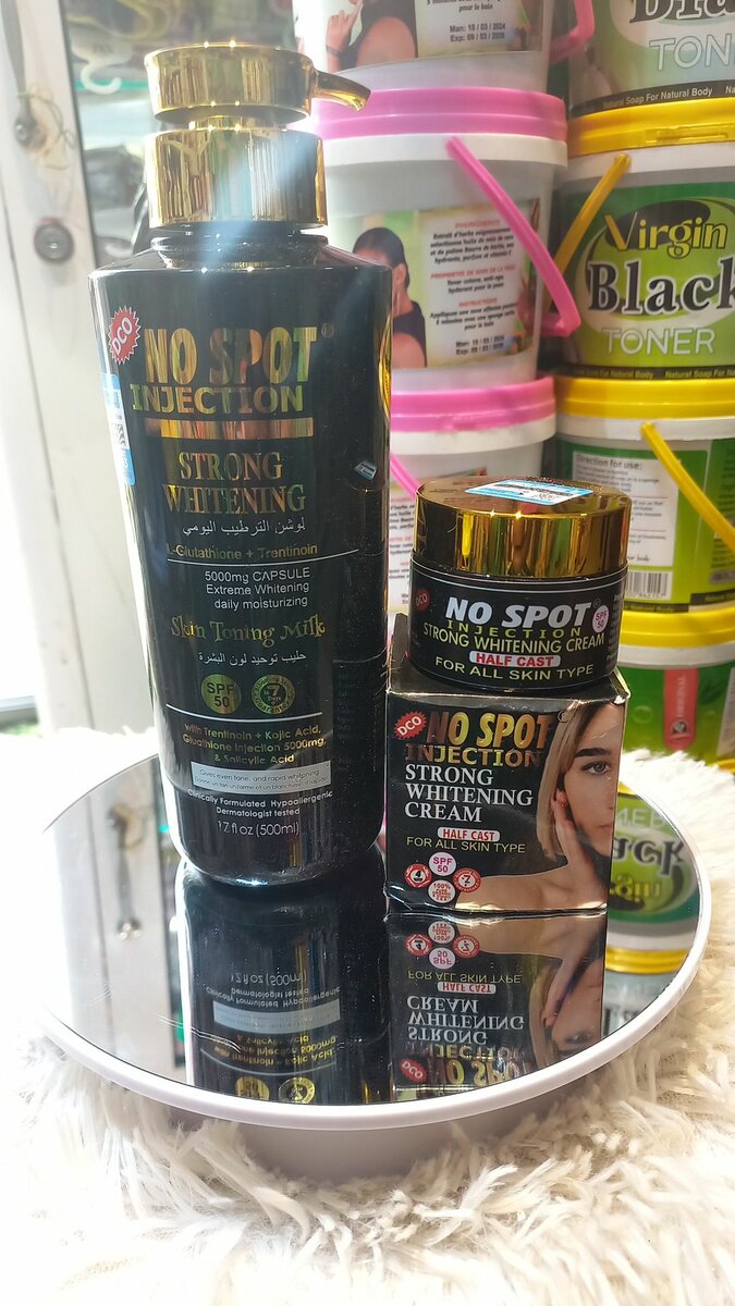 No spot bodylotion and face cream