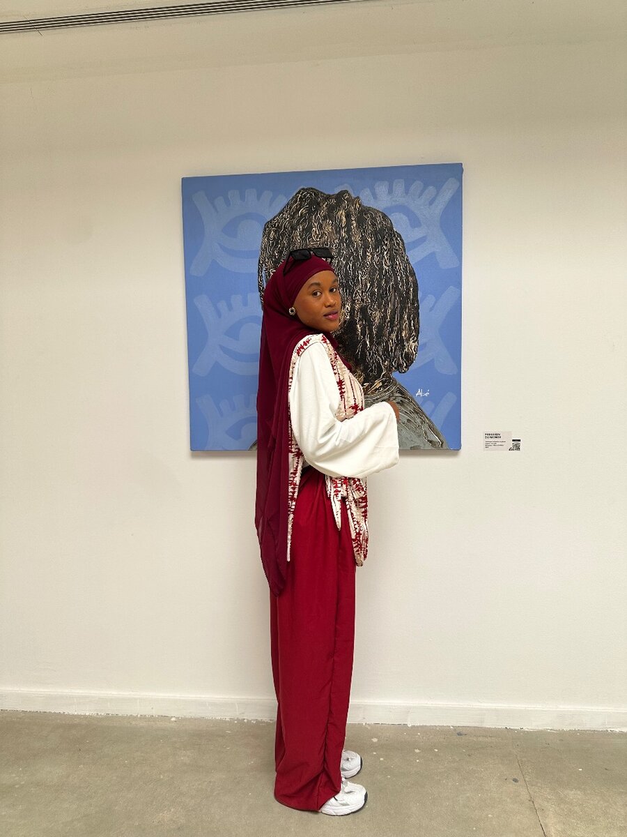 Ensemble élégant rouge et blanc