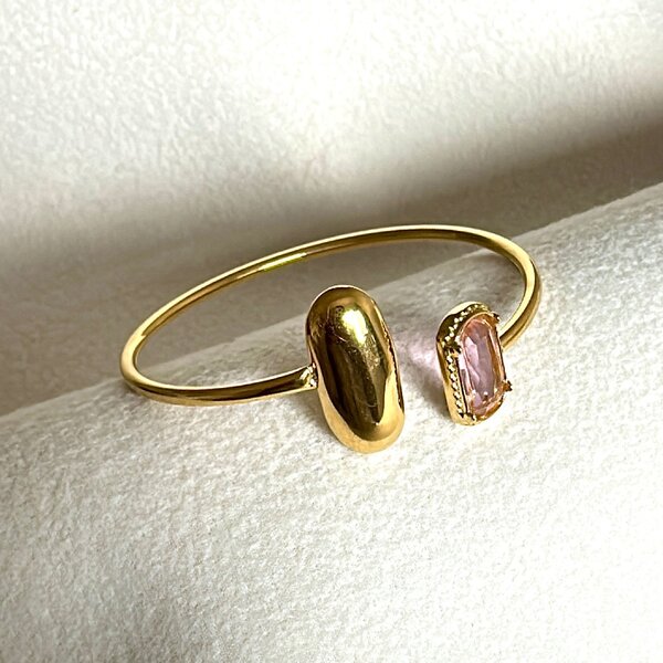 Bracelet jonc doré