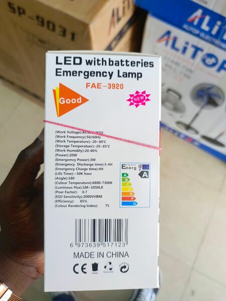 Lampe LED d'urgence 20W