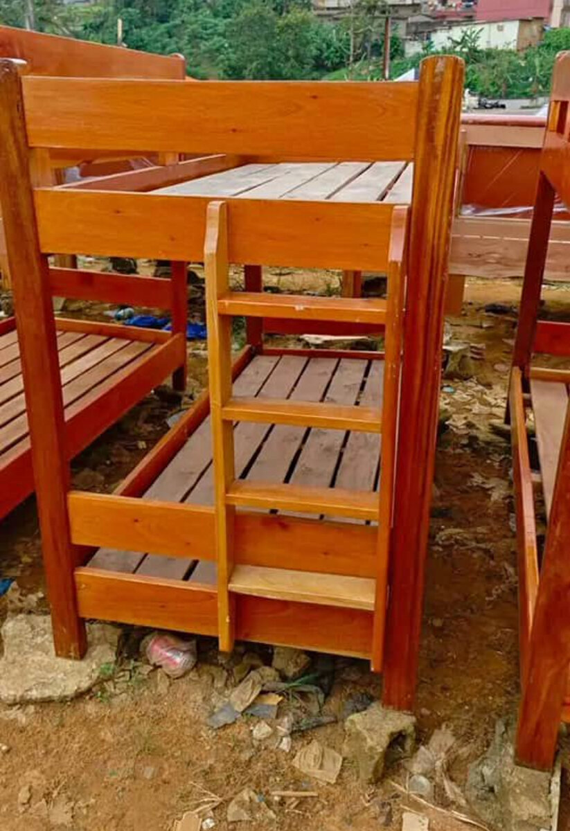 Lit superposé en bois massif