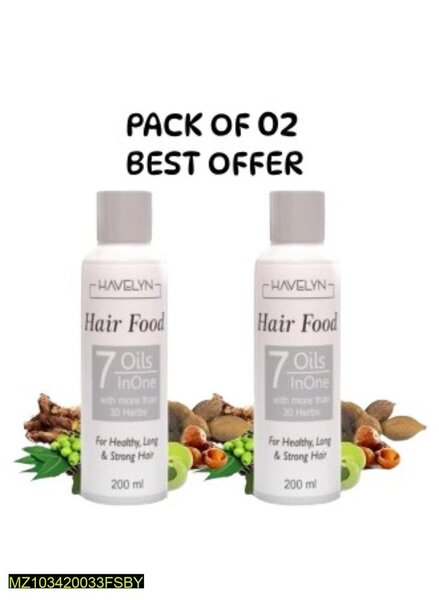 Hair food oil, 200ML  Pack of 2