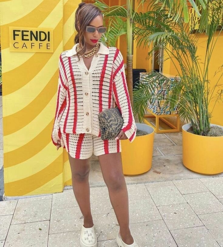 Crochet 2 piece sets for women