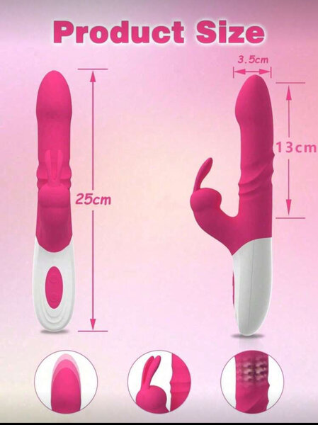 Vibromasseur Lapin Rose 25CM