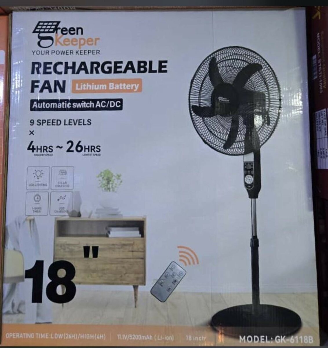 Ventilateur rechargeabl