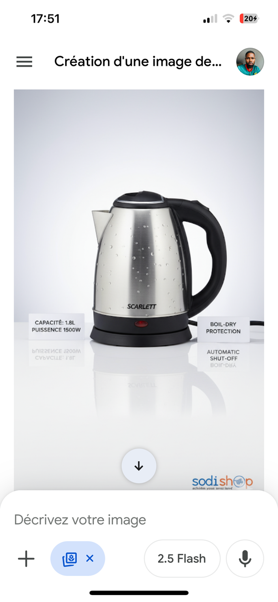 Bouilloire Électrique SCARLETT 2L