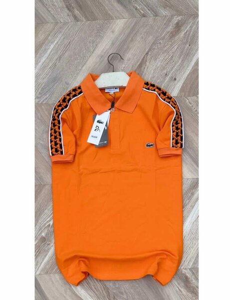 Polo Homme Orange Élégant