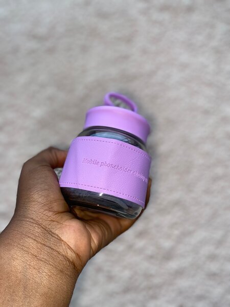 Gourde verre portable coloré