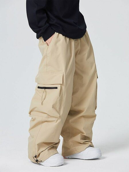 Pantalon cargo beige ample