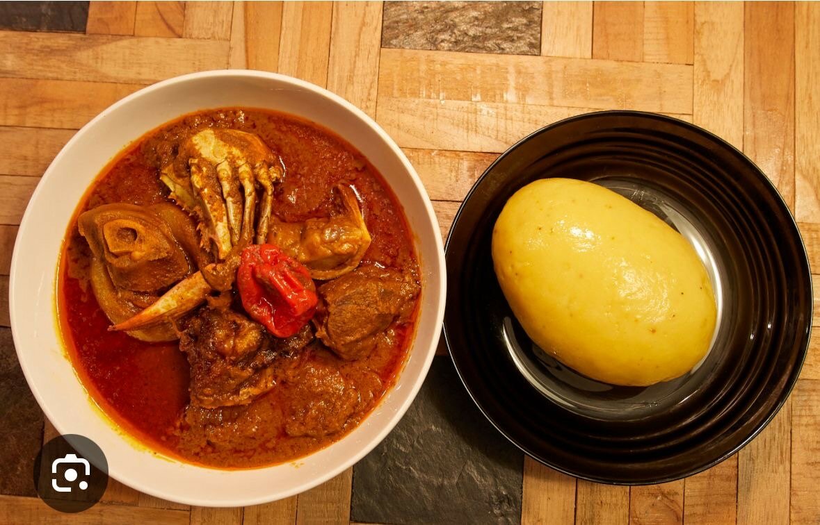 Foutou banane/sauce graine