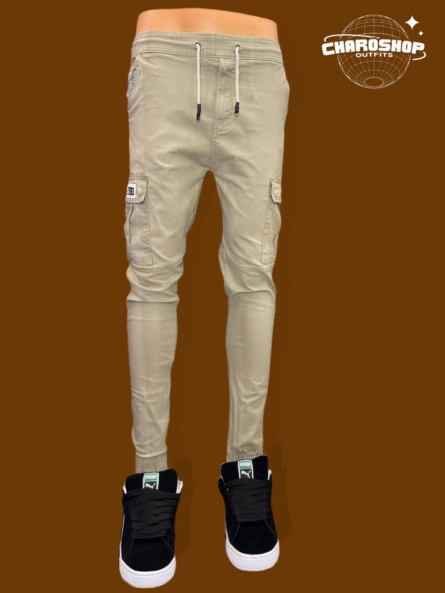 Pantalon Cargo Homme Beige