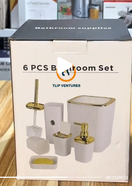 6pcs bathroom set