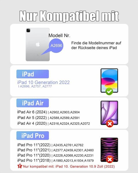 Étui clavier pour iPad 10e gén