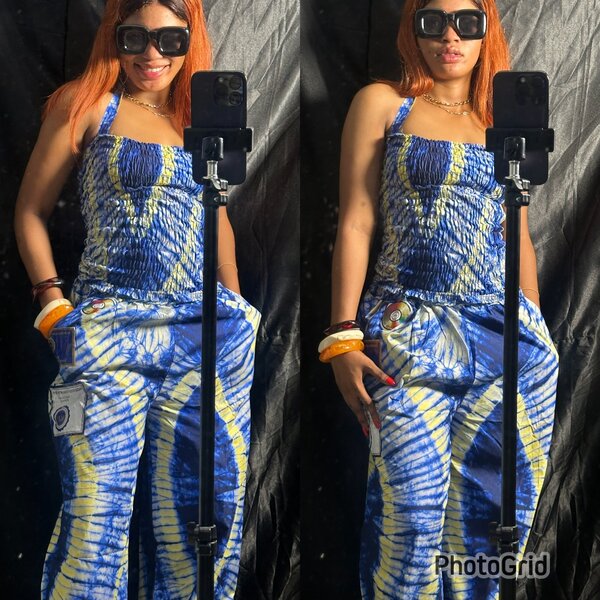 Combinaison Ankara élégante