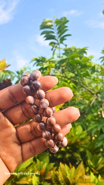 Bracelet en perles bois