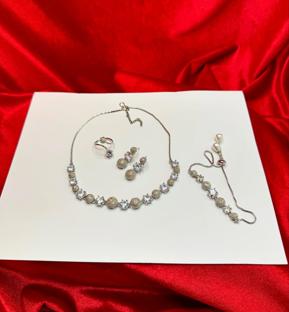 American Diamond 1 karat combo set